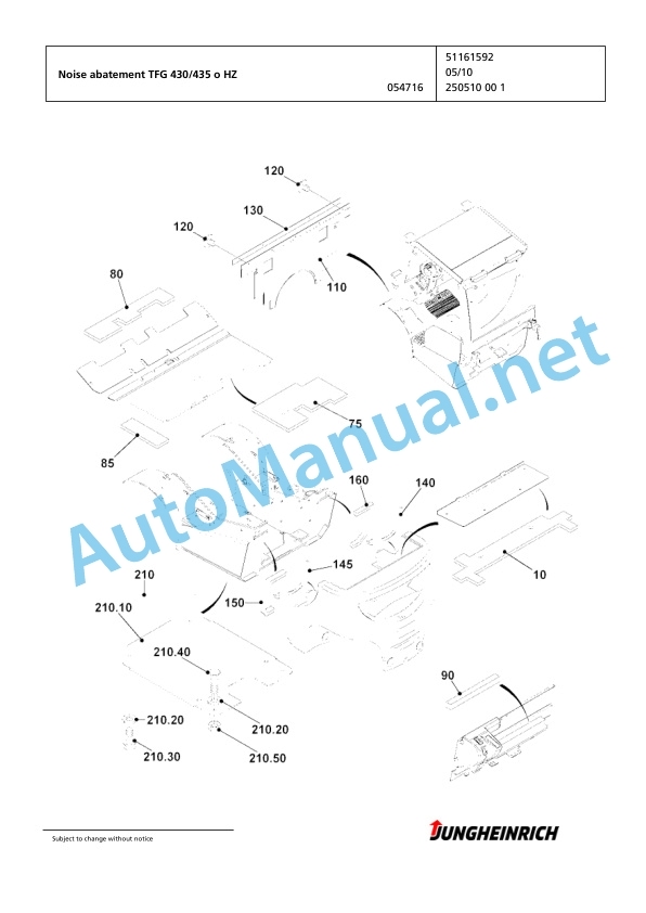 Jungheinrich Forklift DFG 430 G150-470DZ Spare Parts Manual FN426566 2 Jungheinrich Forklift DFG 430 G150-470DZ Spare Parts Manual FN426566 - Image 2