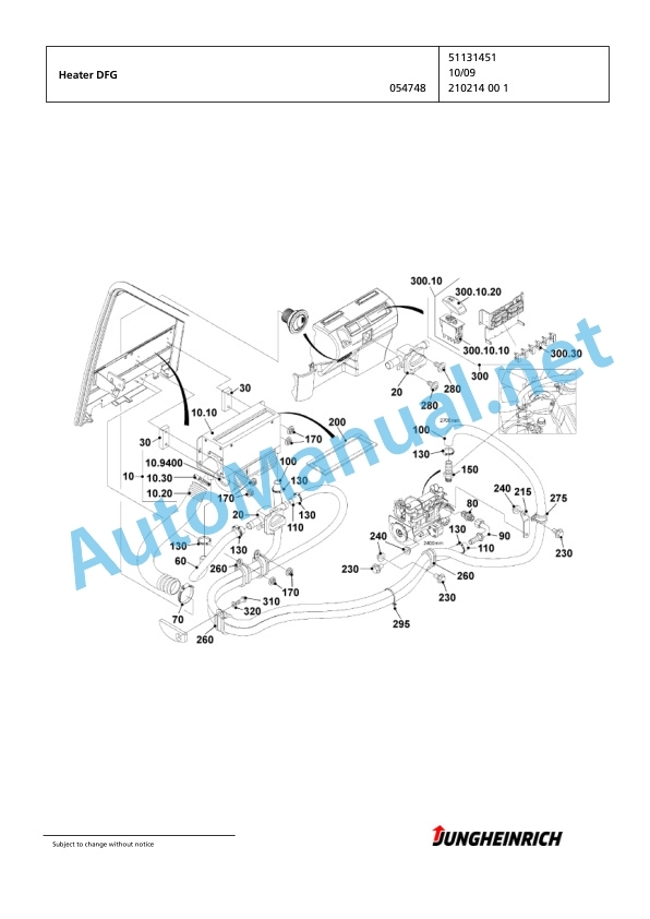 Jungheinrich Forklift DFG 430 GE115-310ZZ Spare Parts Manual FN423679 4 Jungheinrich Forklift DFG 430 GE115-310ZZ Spare Parts Manual FN423679 - Image 4