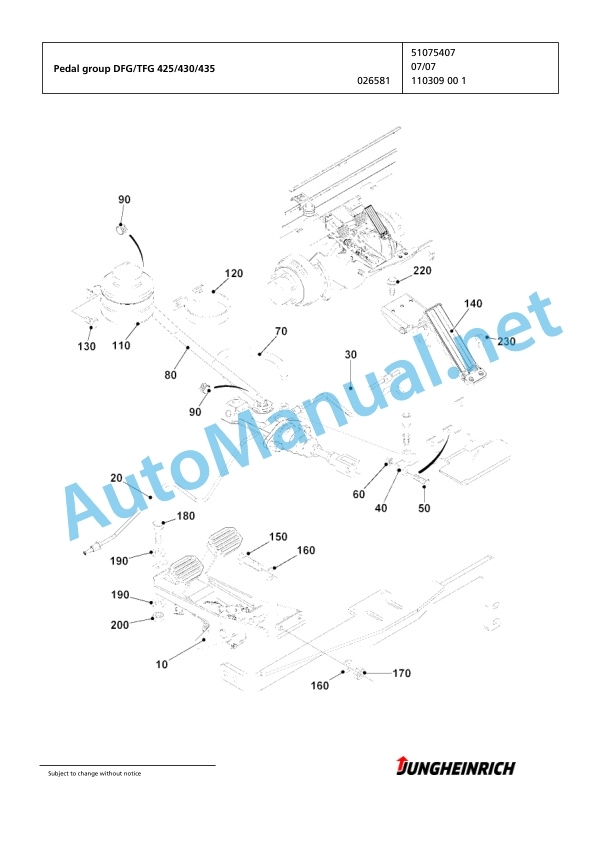 Jungheinrich Forklift DFG 430 GE115-450ZT Spare Parts Manual FN426996 4 Jungheinrich Forklift DFG 430 GE115-450ZT Spare Parts Manual FN426996 - Image 4