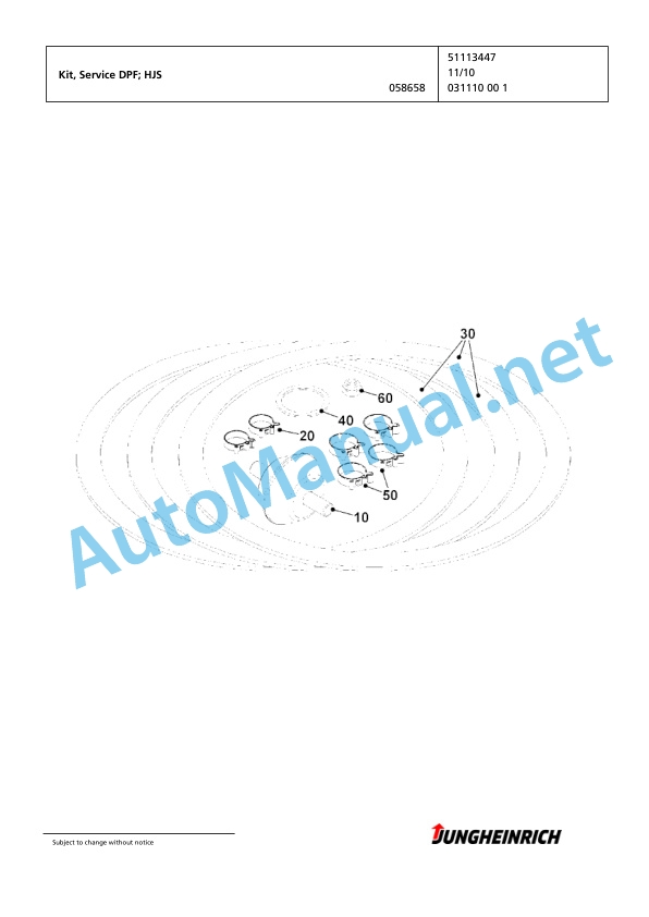 Jungheinrich Forklift DFG 430s GE120-600DZ Spare Parts Manual FN426812 3 Jungheinrich Forklift DFG 430s GE120-600DZ Spare Parts Manual FN426812 - Image 3
