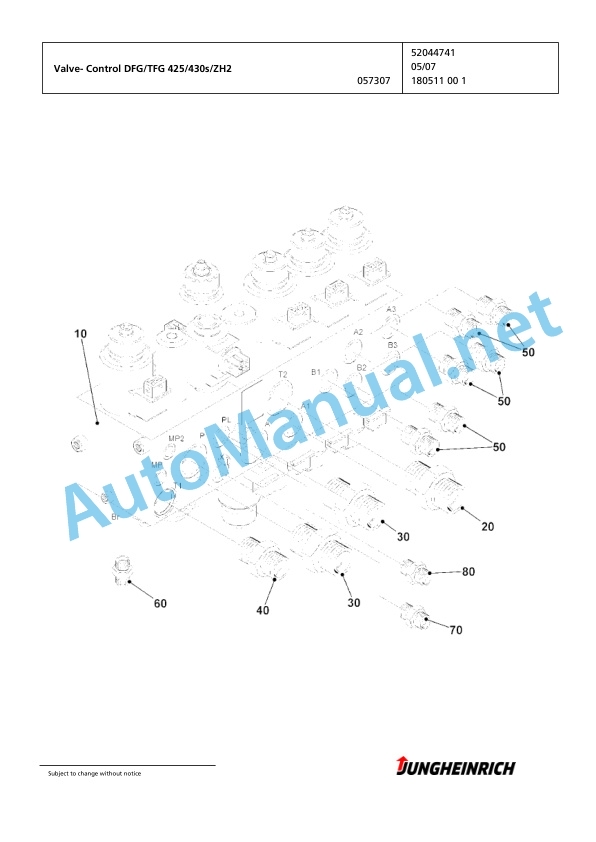 Jungheinrich Forklift DFG 430s GE120-600DZ Spare Parts Manual FN426812 5 Jungheinrich Forklift DFG 430s GE120-600DZ Spare Parts Manual FN426812 - Image 5