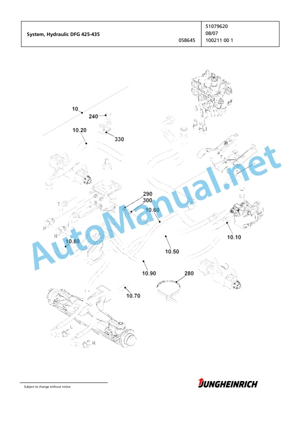Jungheinrich Forklift DFG 435 GE240-480DZ Spare Parts Manual FN426232 5 Jungheinrich Forklift DFG 435 GE240-480DZ Spare Parts Manual FN426232 - Image 5