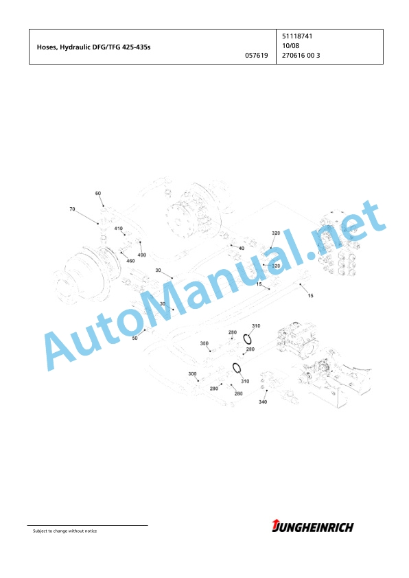 Jungheinrich Forklift DFG 435s G+E120-450DZ Spare Parts Manual FN426103 5 Jungheinrich Forklift DFG 435s G+E120-450DZ Spare Parts Manual FN426103 - Image 5