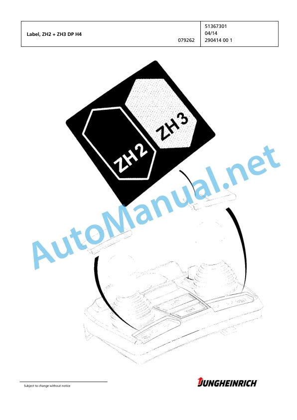 Jungheinrich Forklift DFG 435s G150-550DZ Spare Parts Manual FN595569 5 Jungheinrich Forklift DFG 435s G150-550DZ Spare Parts Manual FN595569 - Image 5