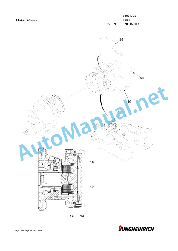 Jungheinrich Forklift DFG 435s G220-330ZT Spare Parts Manual FN425149 4 Jungheinrich Forklift DFG 435s G220-330ZT Spare Parts Manual FN425149 - Image 4