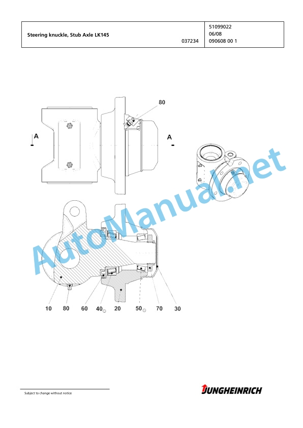 Jungheinrich Forklift DFG 435s G95-420DZ Spare Parts Manual FN426106 4 Jungheinrich Forklift DFG 435s G95-420DZ Spare Parts Manual FN426106 - Image 4