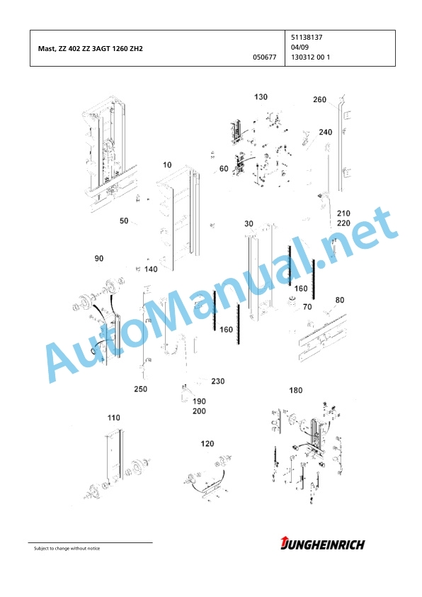 Jungheinrich Forklift DFG 540 G120-402ZZ Spare Parts Manual FN426247 5 Jungheinrich Forklift DFG 540 G120-402ZZ Spare Parts Manual FN426247 - Image 5