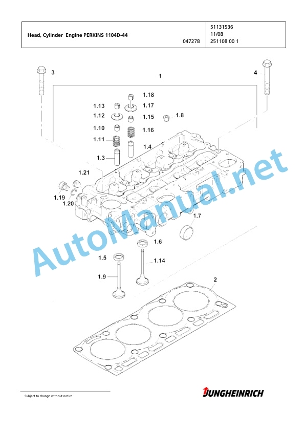 Jungheinrich Forklift DFG 550 GE115-517DZ Spare Parts Manual FN424277 3 Jungheinrich Forklift DFG 550 GE115-517DZ Spare Parts Manual FN424277 - Image 3