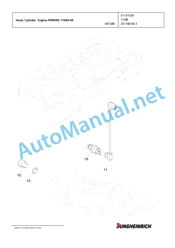 Jungheinrich Forklift DFG 550 GE120-297ZZ Spare Parts Manual FN426007 3 Jungheinrich Forklift DFG 550 GE120-297ZZ Spare Parts Manual FN426007 - Image 3