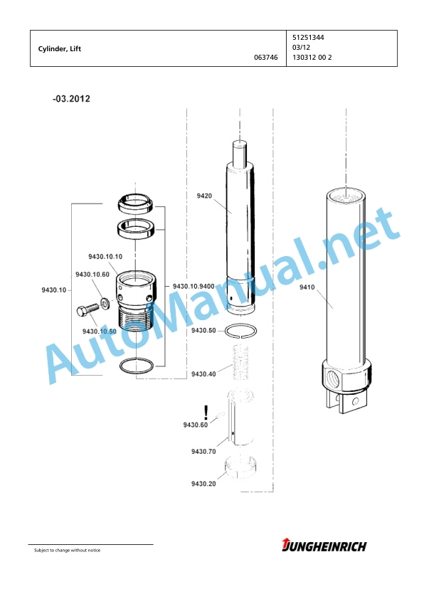 Jungheinrich Forklift DFG 550 GE120-297ZZ Spare Parts Manual FN426007 5 Jungheinrich Forklift DFG 550 GE120-297ZZ Spare Parts Manual FN426007 - Image 5