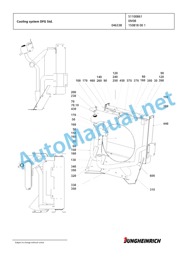 Jungheinrich Forklift DFG 550 GE120-400ZT Spare Parts Manual FN424236 4 Jungheinrich Forklift DFG 550 GE120-400ZT Spare Parts Manual FN424236 - Image 4