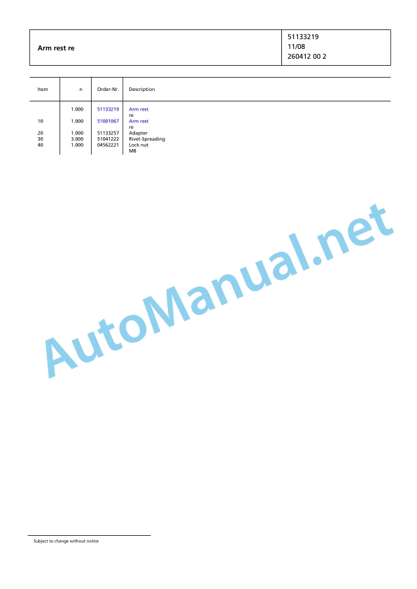 Jungheinrich Forklift EFG 110k MP GE110-480DZ Spare Parts Manual FN426407 2 Jungheinrich Forklift EFG 110k MP GE110-480DZ Spare Parts Manual FN426407 - Image 2