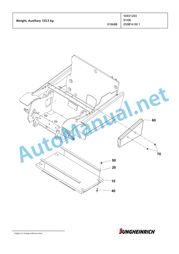 Jungheinrich Forklift EFG 113 MP GE115-435DZ Spare Parts Manual FN423959 2 Jungheinrich Forklift EFG 113 MP GE115-435DZ Spare Parts Manual FN423959 - Image 2