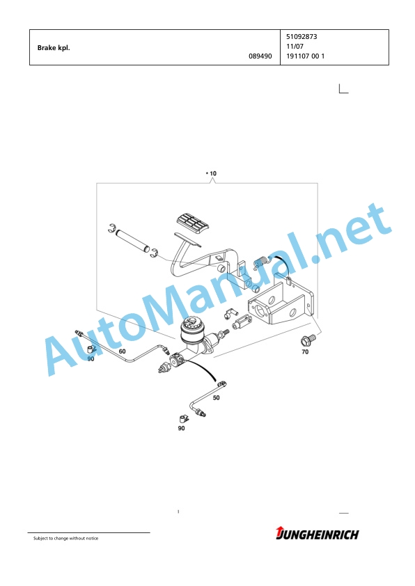 Jungheinrich Forklift EFG 113 MP GE115-435DZ Spare Parts Manual FN423959 3 Jungheinrich Forklift EFG 113 MP GE115-435DZ Spare Parts Manual FN423959 - Image 3