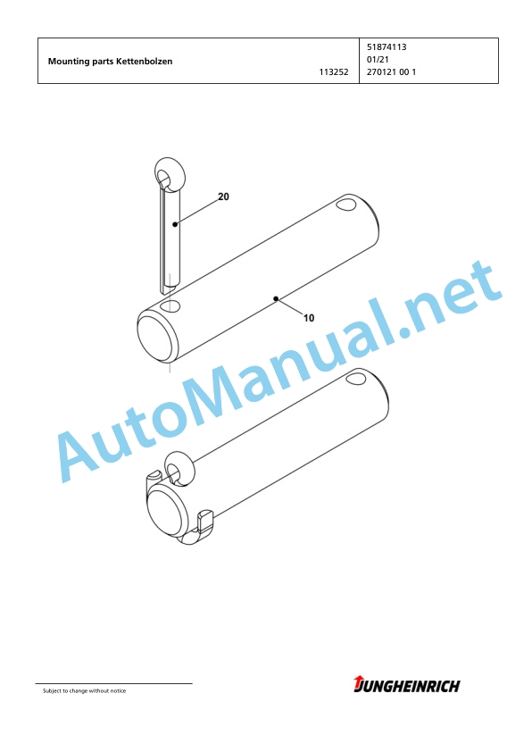 Jungheinrich Forklift EFG 113 MP GE115-435DZ Spare Parts Manual FN423959 4 Jungheinrich Forklift EFG 113 MP GE115-435DZ Spare Parts Manual FN423959 - Image 4