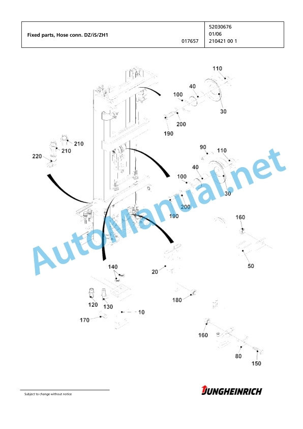 Jungheinrich Forklift EFG 113 MP GE80-450DZ Spare Parts Manual FN424919 4 Jungheinrich Forklift EFG 113 MP GE80-450DZ Spare Parts Manual FN424919 - Image 4