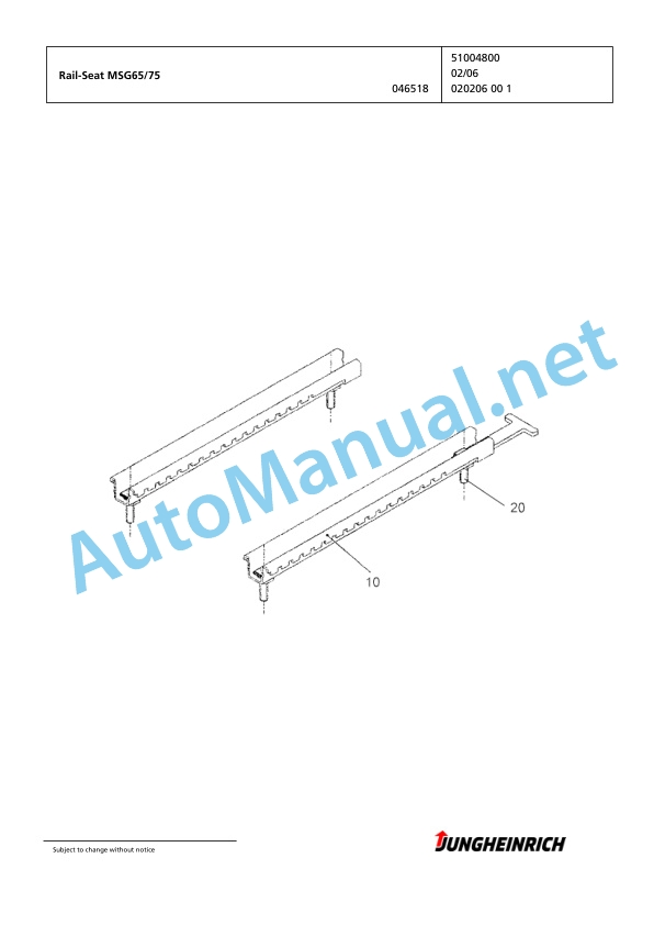 Jungheinrich Forklift EFG 113 SP G120-300ZT Spare Parts Manual FN424214 2 Jungheinrich Forklift EFG 113 SP G120-300ZT Spare Parts Manual FN424214 - Image 2