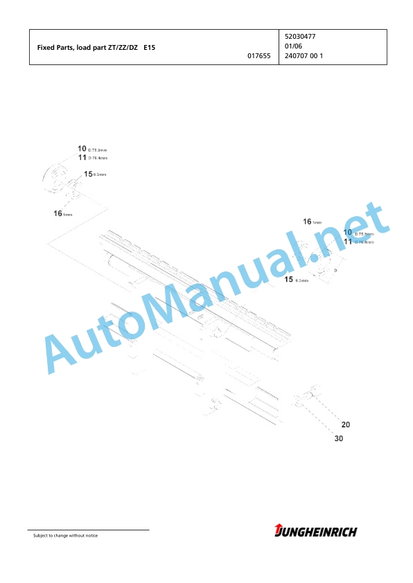Jungheinrich Forklift EFG 113 SP G120-450DZ Spare Parts Manual FN425105 4 Jungheinrich Forklift EFG 113 SP G120-450DZ Spare Parts Manual FN425105 - Image 4