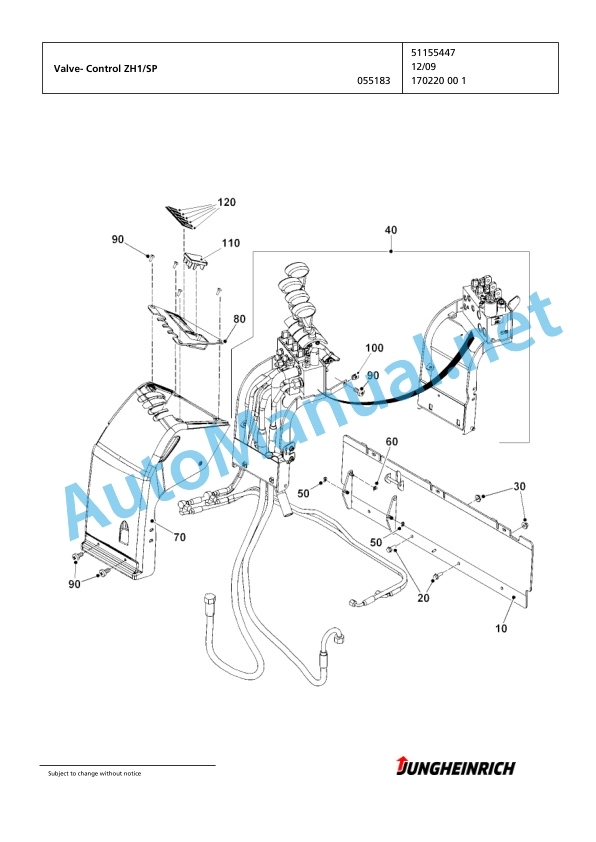 Jungheinrich Forklift EFG 113 SP GE120-280ZZ Spare Parts Manual FN425661 5 Jungheinrich Forklift EFG 113 SP GE120-280ZZ Spare Parts Manual FN425661 - Image 5