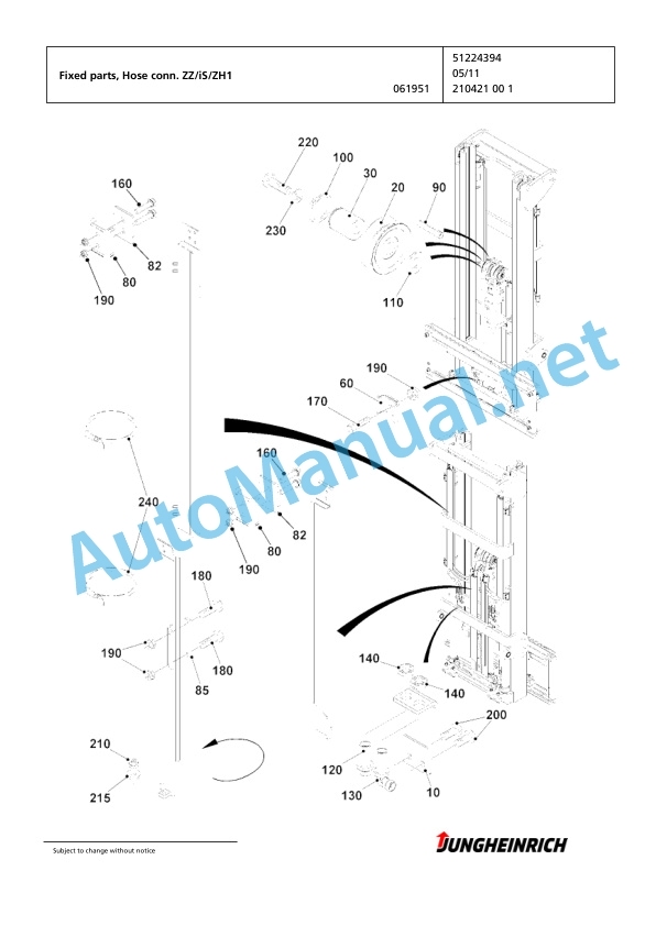 Jungheinrich Forklift EFG 113 SP GE120-300ZZ Spare Parts Manual FN425989 5 Jungheinrich Forklift EFG 113 SP GE120-300ZZ Spare Parts Manual FN425989 - Image 5