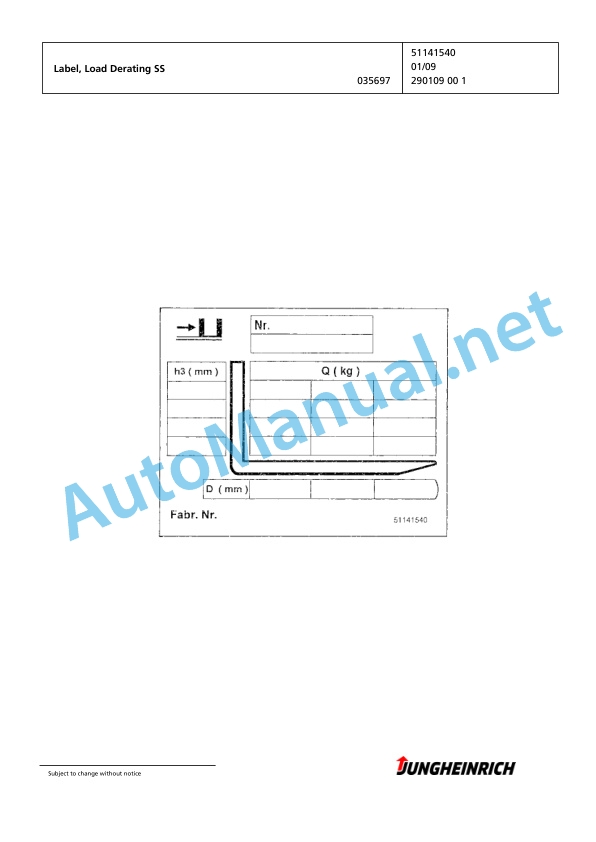 Jungheinrich Forklift EFG 113 SP GE80-435DZ Spare Parts Manual FN426423 2 Jungheinrich Forklift EFG 113 SP GE80-435DZ Spare Parts Manual FN426423 - Image 2