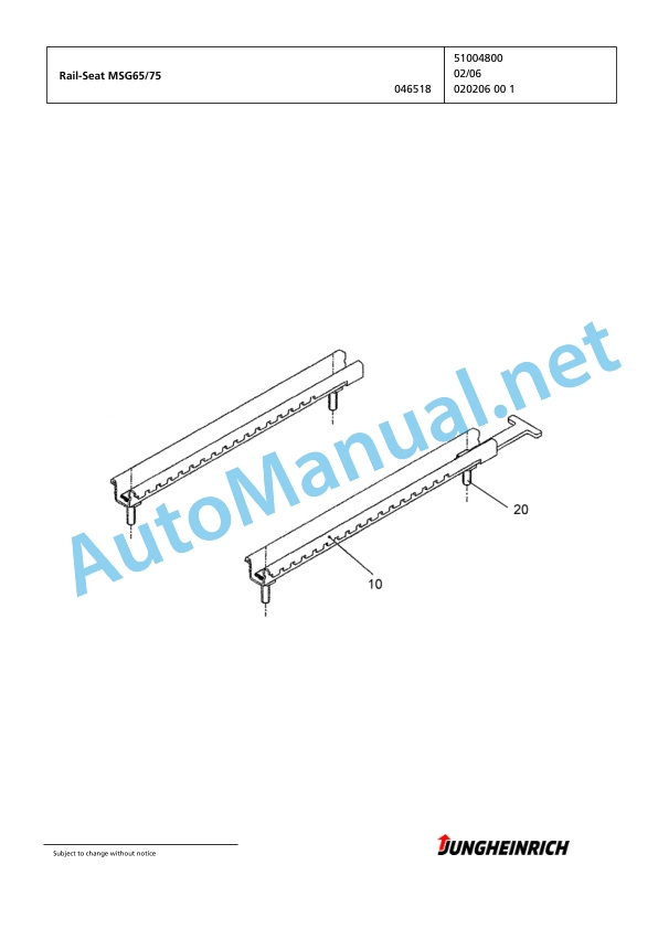 Jungheinrich Forklift EFG 115 SP G+E100-300ZZ Spare Parts Manual FN423413 2 Jungheinrich Forklift EFG 115 SP G+E100-300ZZ Spare Parts Manual FN423413 - Image 2