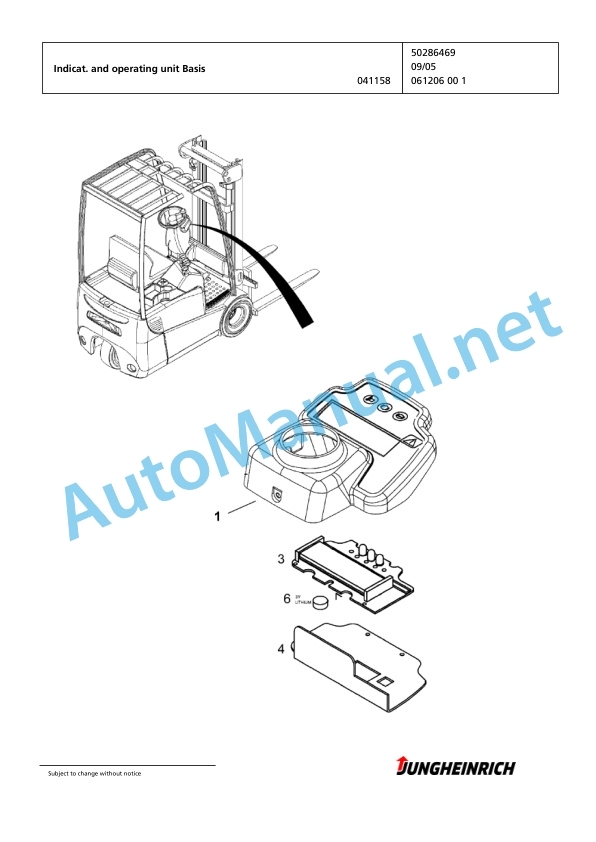 Jungheinrich Forklift EFG 115 SP G+E100-300ZZ Spare Parts Manual FN423413 5 Jungheinrich Forklift EFG 115 SP G+E100-300ZZ Spare Parts Manual FN423413 - Image 5