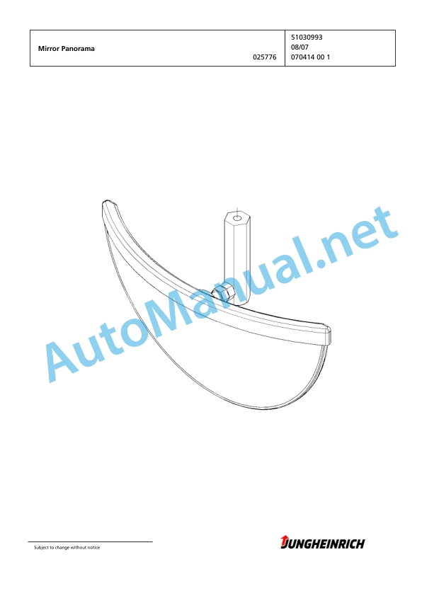 Jungheinrich Forklift EFG 115 SP G+E100-300ZZ Spare Parts Manual FN424409 2 Jungheinrich Forklift EFG 115 SP G+E100-300ZZ Spare Parts Manual FN424409 - Image 2