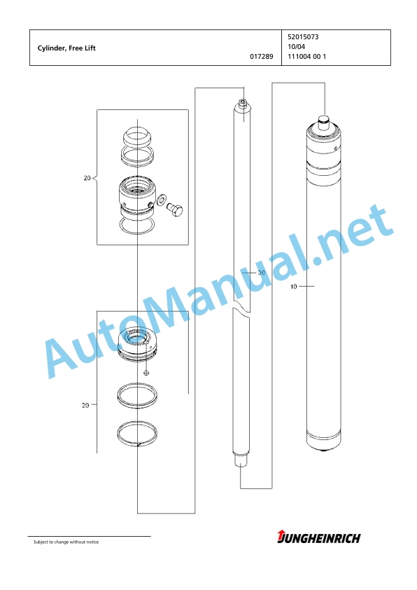 Jungheinrich Forklift EFG 115 SP G+E100-300ZZ Spare Parts Manual FN424409 4 Jungheinrich Forklift EFG 115 SP G+E100-300ZZ Spare Parts Manual FN424409 - Image 4