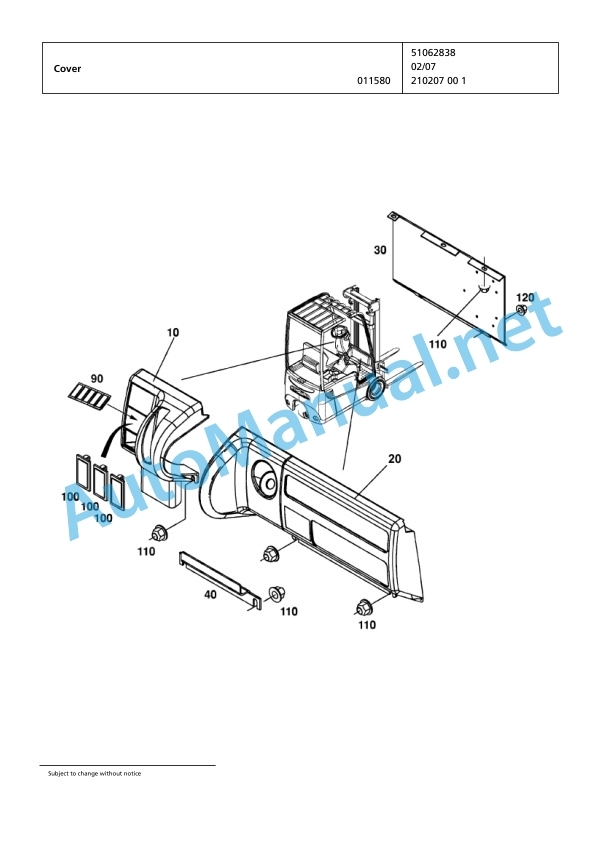 Jungheinrich Forklift EFG 115 SP GE110-500DZ Spare Parts Manual FN423755 2 Jungheinrich Forklift EFG 115 SP GE110-500DZ Spare Parts Manual FN423755 - Image 2