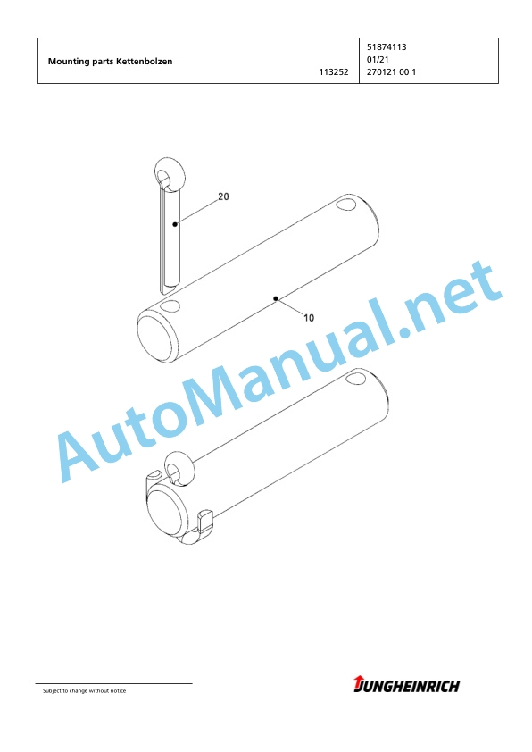 Jungheinrich Forklift EFG 115 SP GE110-600DZ Spare Parts Manual FN425270 4 Jungheinrich Forklift EFG 115 SP GE110-600DZ Spare Parts Manual FN425270 - Image 4