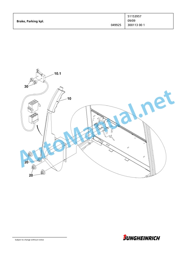 Jungheinrich Forklift EFG 115 SP GE115-480DZ Spare Parts Manual FN423533 3 Jungheinrich Forklift EFG 115 SP GE115-480DZ Spare Parts Manual FN423533 - Image 3