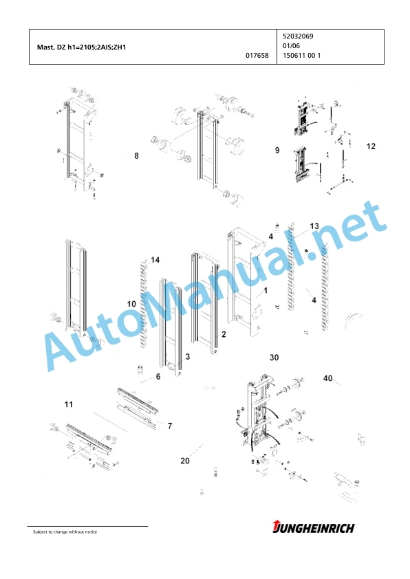 Jungheinrich Forklift EFG 115 SP GE115-480DZ Spare Parts Manual FN424385 4 Jungheinrich Forklift EFG 115 SP GE115-480DZ Spare Parts Manual FN424385 - Image 4