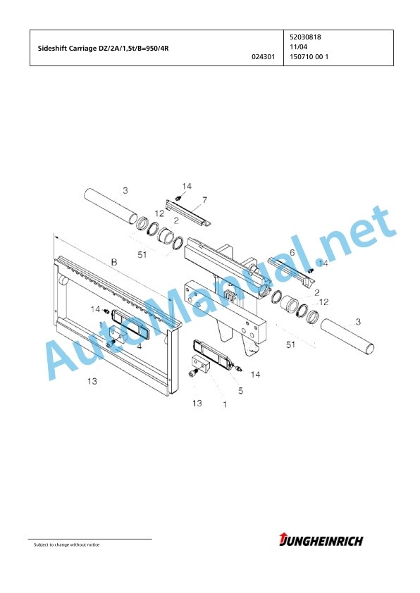 Jungheinrich Forklift EFG 115 SP GE120-450DZ Spare Parts Manual FN424932 4 Jungheinrich Forklift EFG 115 SP GE120-450DZ Spare Parts Manual FN424932 - Image 4