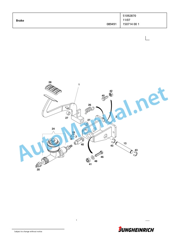 Jungheinrich Forklift EFG 115 SP GE90-480DZ Spare Parts Manual FN423454 3 Jungheinrich Forklift EFG 115 SP GE90-480DZ Spare Parts Manual FN423454 - Image 3