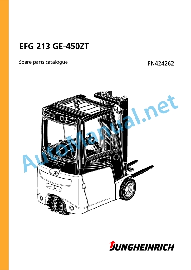 Jungheinrich Forklift EFG 213 GE-450ZT Spare Parts Manual FN424262