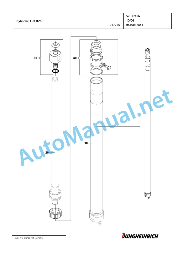 Jungheinrich Forklift EFG 213 GE115-300ZZ Spare Parts Manual FN423914 3 Jungheinrich Forklift EFG 213 GE115-300ZZ Spare Parts Manual FN423914 - Image 3