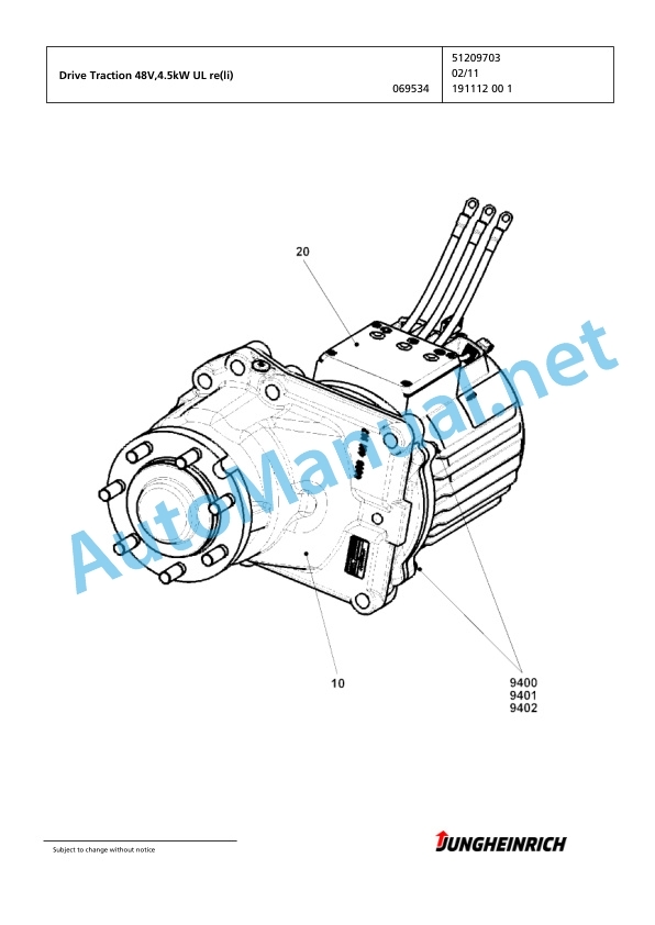 Jungheinrich Forklift EFG 213 GE115-450DZ Spare Parts Manual FN425218 3 Jungheinrich Forklift EFG 213 GE115-450DZ Spare Parts Manual FN425218 - Image 3