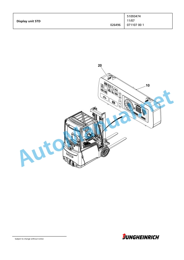 Jungheinrich Forklift EFG 213 GE120-330ZZ Spare Parts Manual FN423049 4 Jungheinrich Forklift EFG 213 GE120-330ZZ Spare Parts Manual FN423049 - Image 4