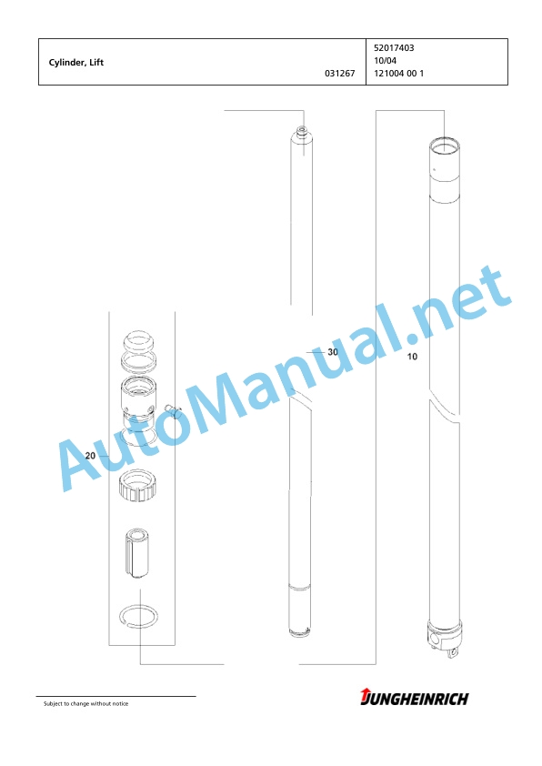 Jungheinrich Forklift EFG 215 G+E100-500DZ Spare Parts Manual FN424979 3 Jungheinrich Forklift EFG 215 G+E100-500DZ Spare Parts Manual FN424979 - Image 3