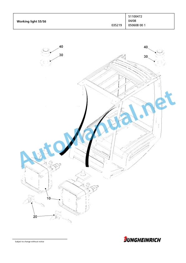 Jungheinrich Forklift EFG 215 G+E115-450DZ Spare Parts Manual FN424994 2 Jungheinrich Forklift EFG 215 G+E115-450DZ Spare Parts Manual FN424994 - Image 2