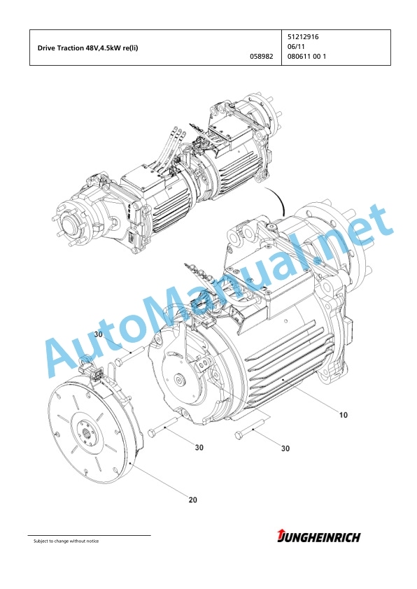 Jungheinrich Forklift EFG 215 G+E120-500DZ Spare Parts Manual FN424478 3 Jungheinrich Forklift EFG 215 G+E120-500DZ Spare Parts Manual FN424478 - Image 3