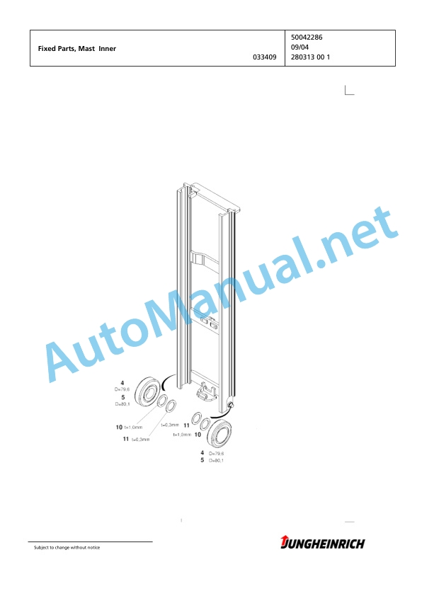 Jungheinrich Forklift EFG 215 G115-300ZZ Spare Parts Manual FN424930 3 Jungheinrich Forklift EFG 215 G115-300ZZ Spare Parts Manual FN424930 - Image 3