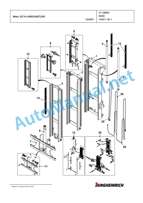Jungheinrich Forklift EFG 215 G115-450DZ Spare Parts Manual FN423384 3 Jungheinrich Forklift EFG 215 G115-450DZ Spare Parts Manual FN423384 - Image 3
