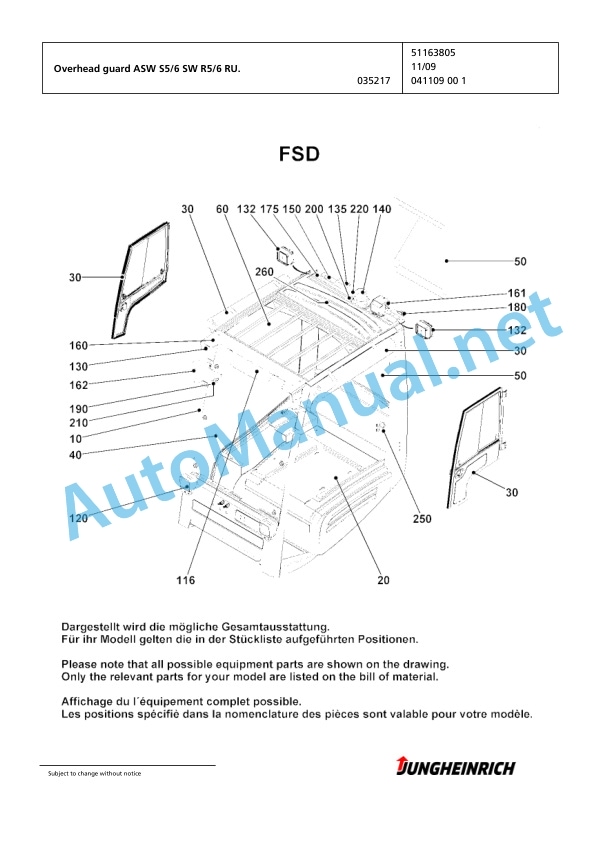 Jungheinrich Forklift EFG 215 GE100-300ZZ Spare Parts Manual FN424161 2 Jungheinrich Forklift EFG 215 GE100-300ZZ Spare Parts Manual FN424161 - Image 2