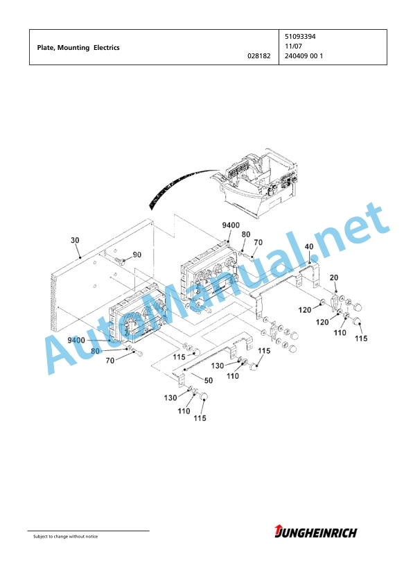Jungheinrich Forklift EFG 215 GE115-310ZZ Spare Parts Manual FN424731 5 Jungheinrich Forklift EFG 215 GE115-310ZZ Spare Parts Manual FN424731 - Image 5