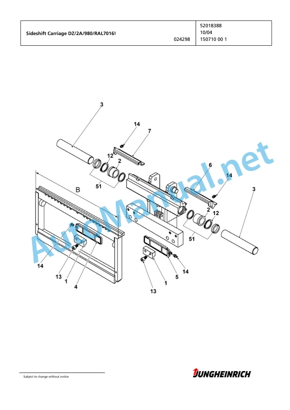 Jungheinrich Forklift EFG 215 GE115-450DZ Spare Parts Manual FN423643 3 Jungheinrich Forklift EFG 215 GE115-450DZ Spare Parts Manual FN423643 - Image 3