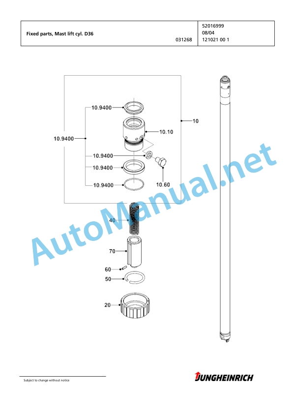 Jungheinrich Forklift EFG 215 GE115-450DZ Spare Parts Manual FN424345 3 Jungheinrich Forklift EFG 215 GE115-450DZ Spare Parts Manual FN424345 - Image 3