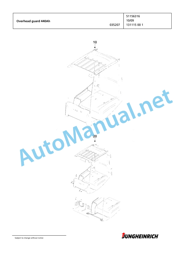 Jungheinrich Forklift EFG 215 GE115-450DZ Spare Parts Manual FN425048 2 Jungheinrich Forklift EFG 215 GE115-450DZ Spare Parts Manual FN425048 - Image 2