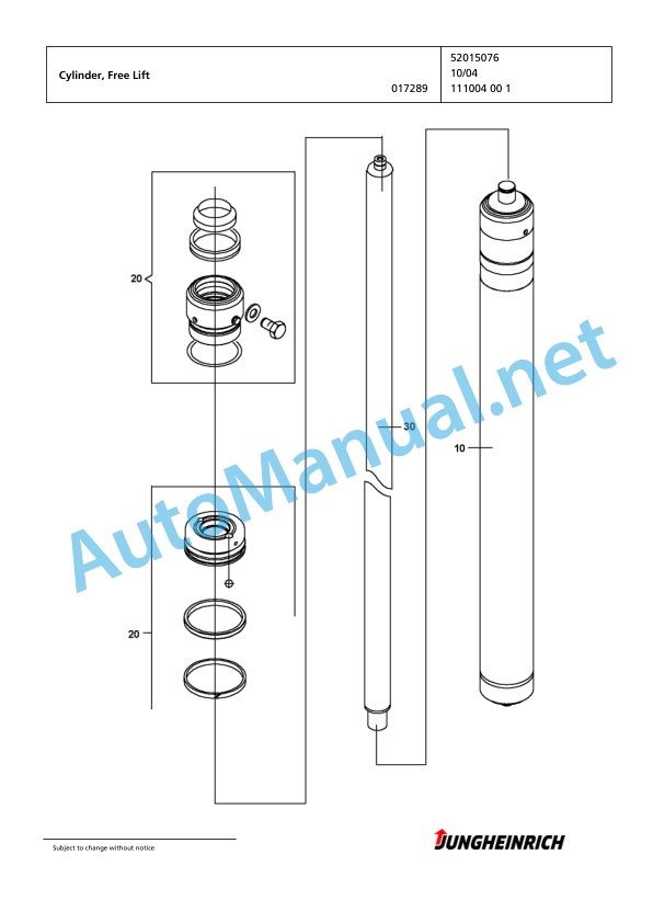 Jungheinrich Forklift EFG 215 GE115-500DZ Spare Parts Manual FN423255 3 Jungheinrich Forklift EFG 215 GE115-500DZ Spare Parts Manual FN423255 - Image 3
